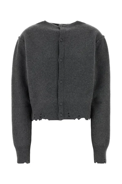 Balenciaga Dark Grey Cashmere Blend Cardigan