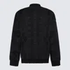 Balenciaga Men's Jacquard Crew Sweater In Grey