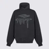 Balenciaga 3b Liquified Black Faded Sweatshirt In Grey