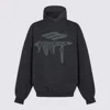 Balenciaga 3b Liquified Black Faded Sweatshirt In Black