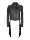 Balenciaga Lace-up Denim Jacket