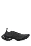 Balenciaga Dark Grey Fabric Anatomic Sneakers In Black