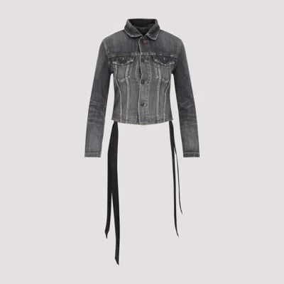 BALENCIAGA DARK GREY LACE-UP JACKET