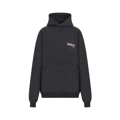 Balenciaga Dark Grey Large Fit Hoodie