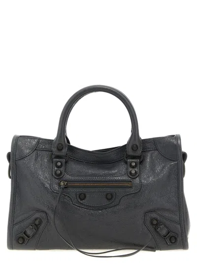 Balenciaga Dark Grey Le City Small Satchel