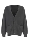 Balenciaga Button-up Knit Cardigan In Gray