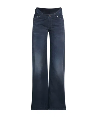 Balenciaga Dark Straight-leg Jeans In Blue