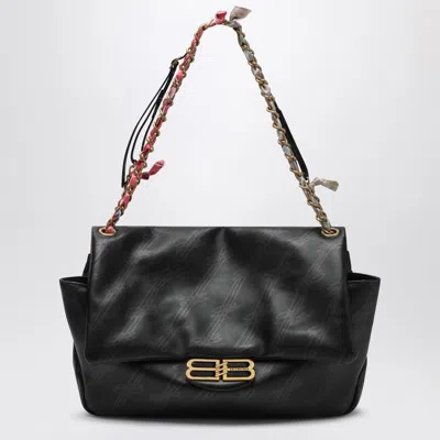 BALENCIAGA BALENCIAGA DARLING MEDIUM BLACK CHAIN BAG WOMEN