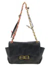 Balenciaga Mini Shoulder Bag Chain Strap In Black