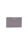 Balenciaga Debossed Bb-monogram Cardholder In Gray