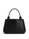 Balenciaga Debossed-logo Leather Tote Bag In Black