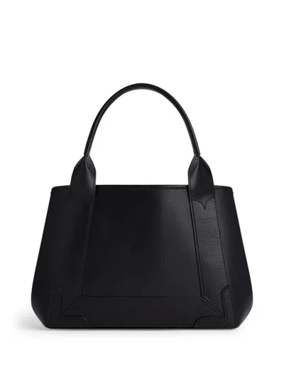 Balenciaga Debossed-logo Leather Tote Bag In Black