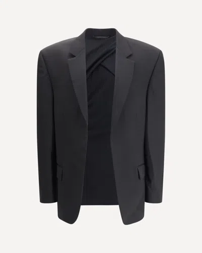 Balenciaga Hybrid Tailored Jacket Clothing In Black