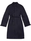 Balenciaga Belted Deconstructed Coat