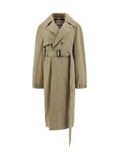 Pre-owned Balenciaga Deconstructed Gabardine Trench Coat In Beige