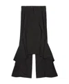 Balenciaga Deconstructed Godet Midi Skirt In Black