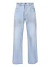 Balenciaga Deconstructed Jeans In Blue