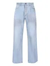 Balenciaga Deconstructed Jeans In Blue