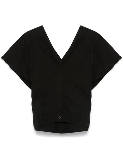 Balenciaga Women Black Cotton Blend Top, S Luxury Tops For Women Darveys