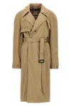 Balenciaga Deconstructed Coats And Trench Coats Beige