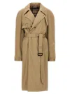 Balenciaga Deconstructed Cotton Twill Trench Coat