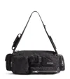Balenciaga Demin Superbusy Sling Bag In Black