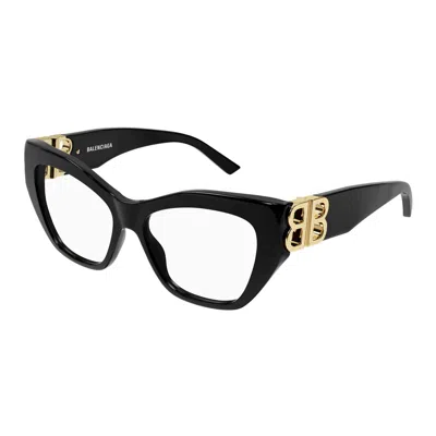 Balenciaga Demo Butterfly Ladies Eyeglasses Bb0312o 001 53 In Black