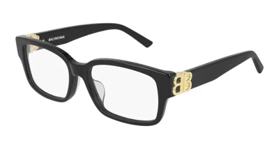 Balenciaga Demo Rectangular Ladies Eyeglasses Bb0105o 001 54 In ["black"]