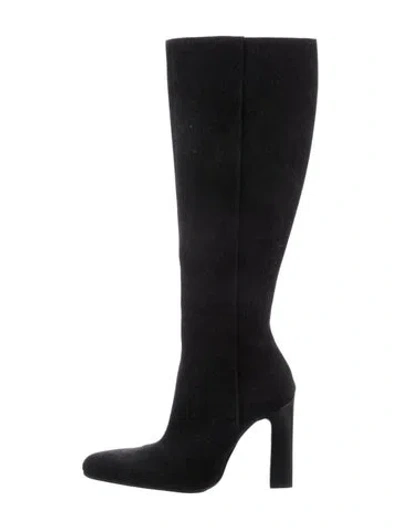 Pre-owned Balenciaga Denim Boots In Black