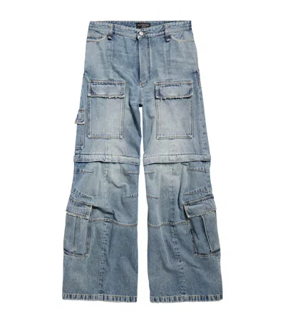 BALENCIAGA DENIM CARGO JEANS
