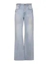 Balenciaga Denim City Straight Jeans In Blue
