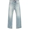 Balenciaga Denim Flared Jeans In Animal Print