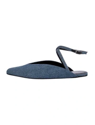 Pre-owned Balenciaga Denim Flats In Blue