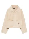 Balenciaga Denim Hooded Jacket In Neutral