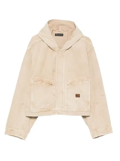BALENCIAGA DENIM HOODED JACKET