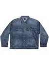 Balenciaga Jeansjacke Im Deconstructed-look