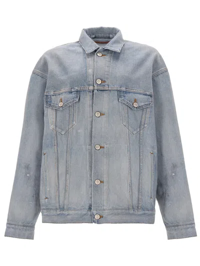 Balenciaga Denim Jacket In Blue
