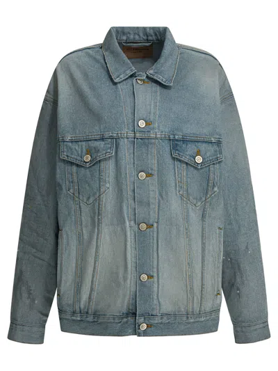 Balenciaga Denim Jacket In Blue