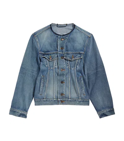 Balenciaga Denim Jacket In Blue