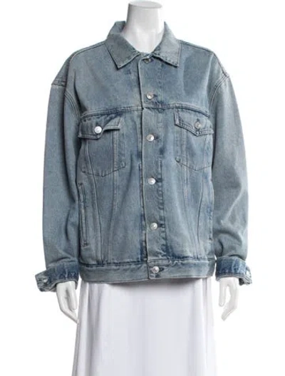 Pre-owned Balenciaga Denim Jacket In Blue