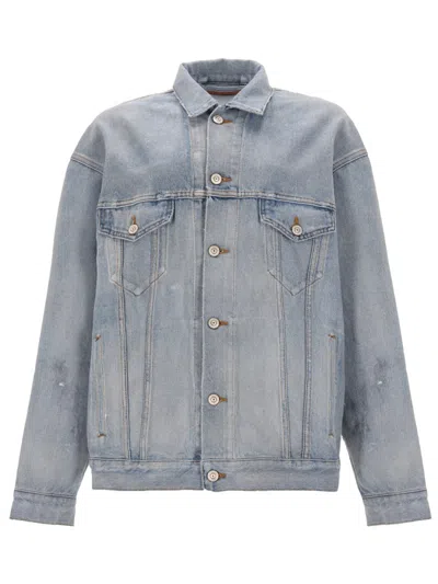 Balenciaga Denim Jacket In Blue