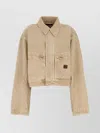 Balenciaga Women Workwear Crop Jacket In Neutral
