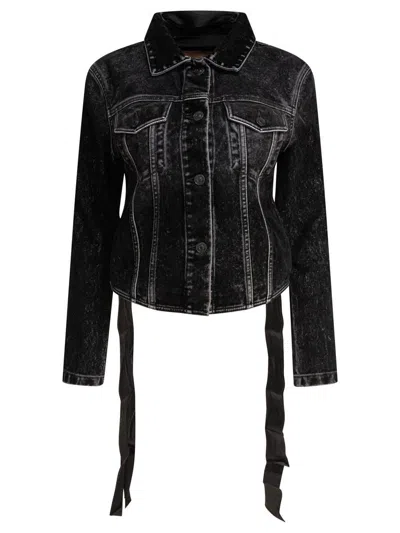 Balenciaga Denim Jacket With Laces