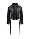 Balenciaga Denim Jacket With Ribbon