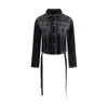 Balenciaga Denim Jacket With Ribbon