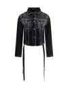 Balenciaga Denim Jacket With Ribbon