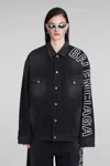 Balenciaga Denim Jackets In Black
