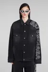 Balenciaga Denim Jackets In Black
