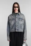 Balenciaga Denim Jackets In Blue