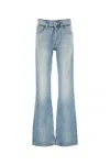 Balenciaga Flared Leg Jeans In Blue